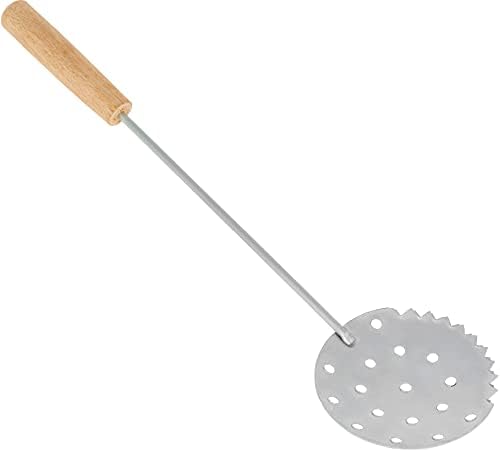 Ice Fishing Scoop - Metal Handle Ice Skimeter for Slush Shavings Removal