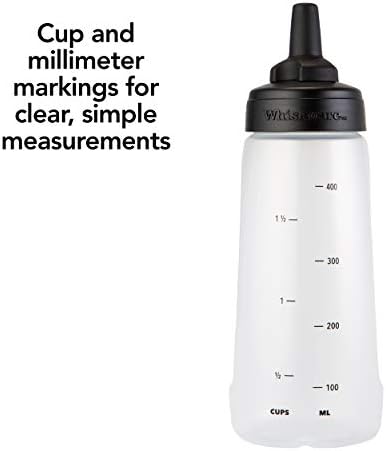 Whiskware Squeeze Bottle Sauce mixer 2-pack leak-proof design