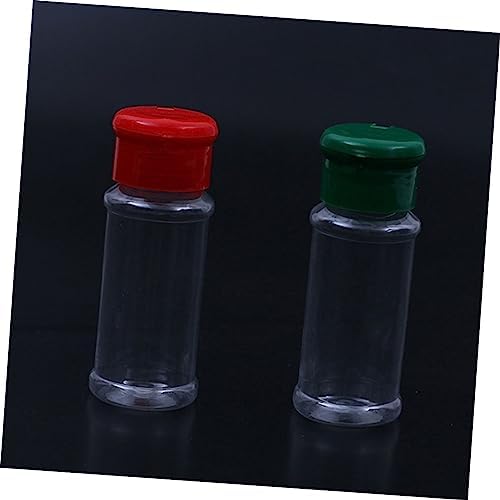 VINTORKY 24-Piece Green Plastic Seasoning Bottle Set