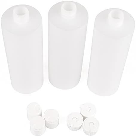 Pack of 3 Reusable 16oz BPA-Free Plastic Bonds with 6 Caps
