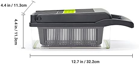 KAUKKO 9 in 1 incrementsal Vegetable Chopper with Food Container Set