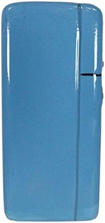 Ebros Retro Blue Fridge and Stove Salt and Pepper Shakers Set