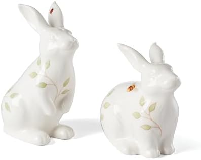 Durable Adorable Buttery Meadow Bunny Salt Pepper Set