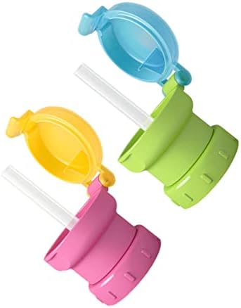 Dual Purpose Bottle Straw Caps for Boys Girls Portable Leakproof