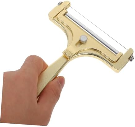 Golden Aluminum Alloy Cheese Slicer for Cream Cheese Butter
