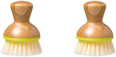 Full Circle Bamboo Dish Brush Ergonomic Design