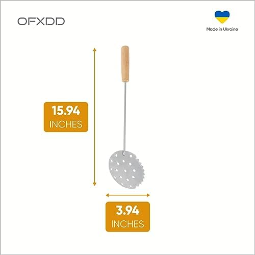 Ice Fishing Scoop - Metal Handle Ice Skimeter for Slush Shavings Removal