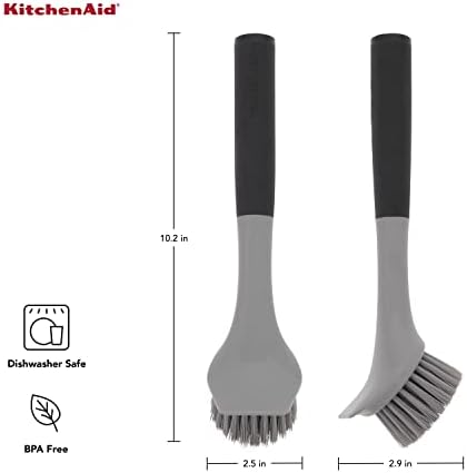 Preserve Seasoning with KitchenAid Cast Iron Sink Brush