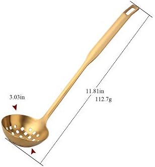 2-Piece Gold Colander Ladle Set for Hotpot