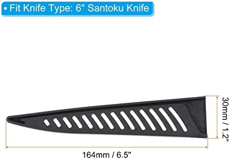 PATIKIL 5-Piece PP Safety Knife Covers for 6 Boning Knives Black