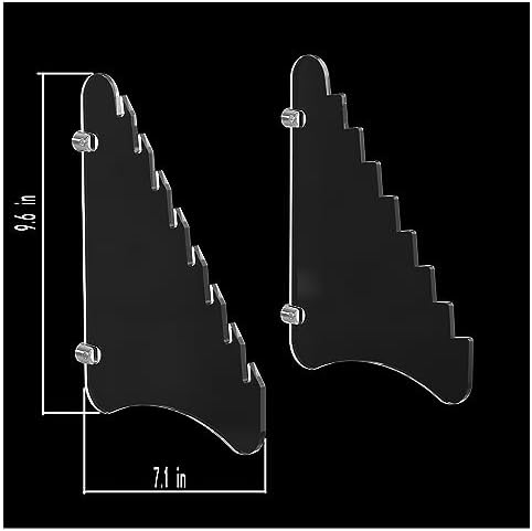Lufr Clear Wall Knife Display Rack Holder 8 Pcs Thickening 2 Stand