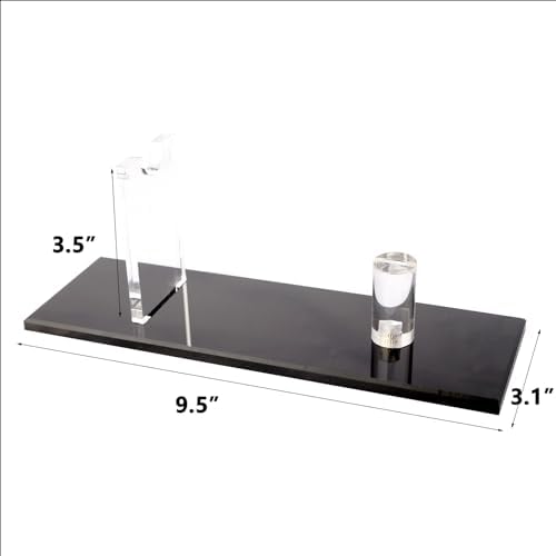 KAFENDA Black Acrylic Knife Display Stand - Sturdy Safety and Style