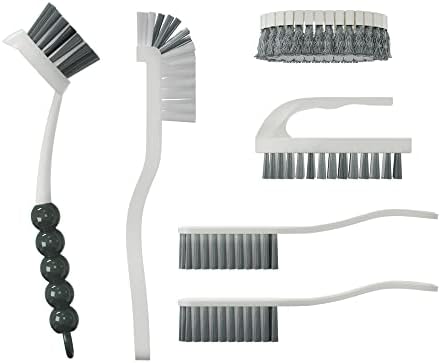 6-Piece Kitchen and Bathroom Cleaning Brush Set