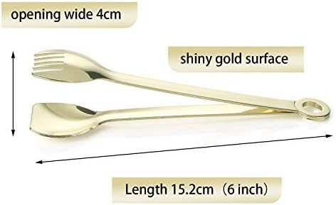 Stainless Steel Appetizer Tongs Set of 4
