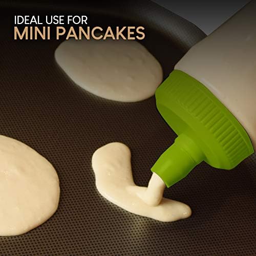 Easy Squeeze Pancake Batter Dispenser with Measurement Markers