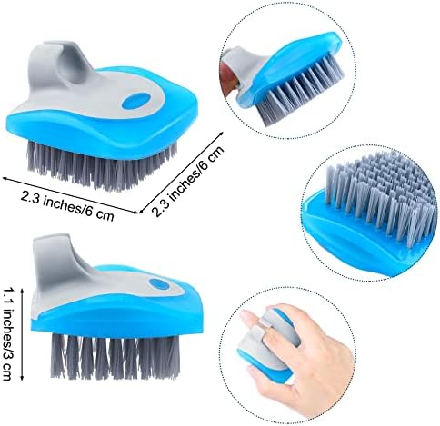 Aodaer 4 Piece Vegetable Brush with Silicone Grips