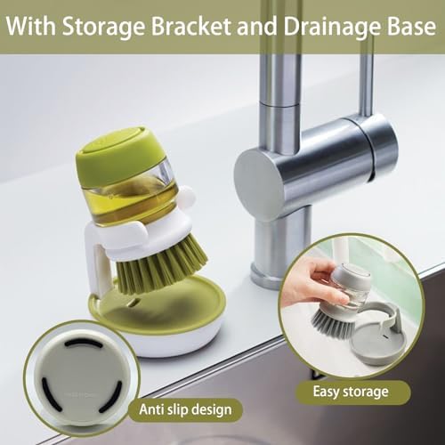 Efficient Cleaning Dispenser Brush for Easy Kitchen Use