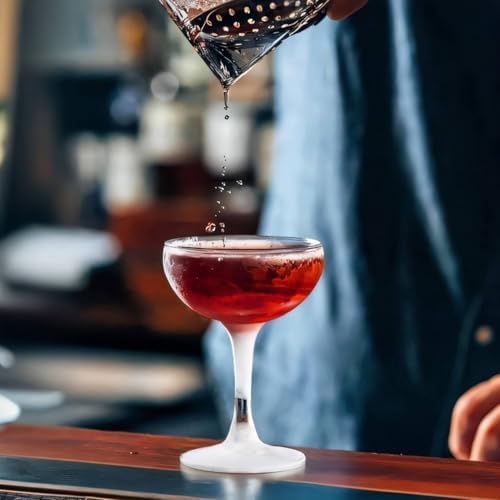 Stainless Steel Cocktail Strainer Ergonomic Gold Handle Durable for Home Commercial Use