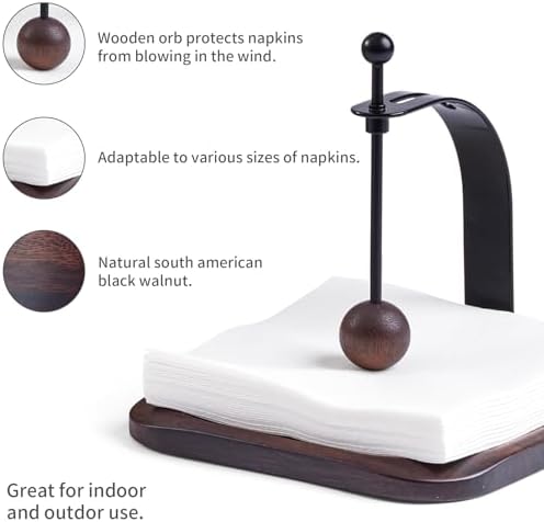 Perfect South American Walnut Napkin Holder for Home Kitchen