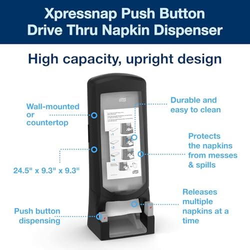 TORK XPRESSNAP HIGH CAPACITY DRIVE-THRU NAPKIN DISPENSER