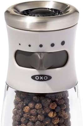 OXO Good Grips Contoured Pepper Grinder mess-free easy to use