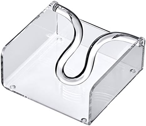 Amazing Abby Acrylic Cocktail Napkin Holder with Weighted Arm