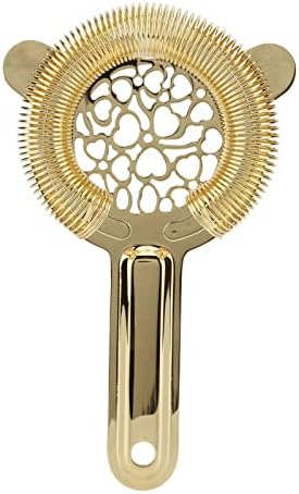 Cocktail Strainer Stainless Steel Luxury Gold