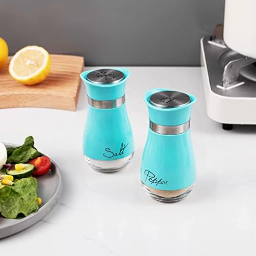 Lonffery Salt and Pepper Shakers Set of 2 Turquoise