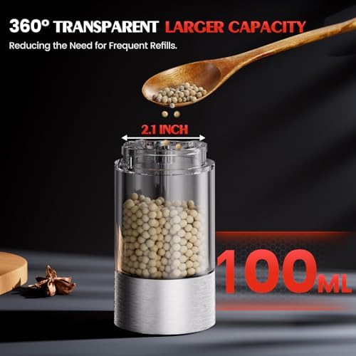 Adjustable Battery-Operated Salt Pepper Mill Set