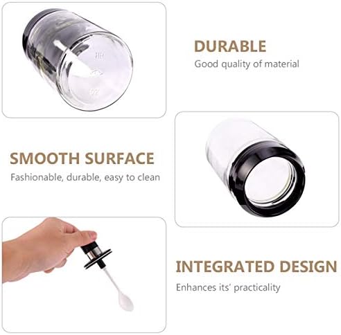 Cabilock 2 Pcs Seasoning Container Glass Bottles
