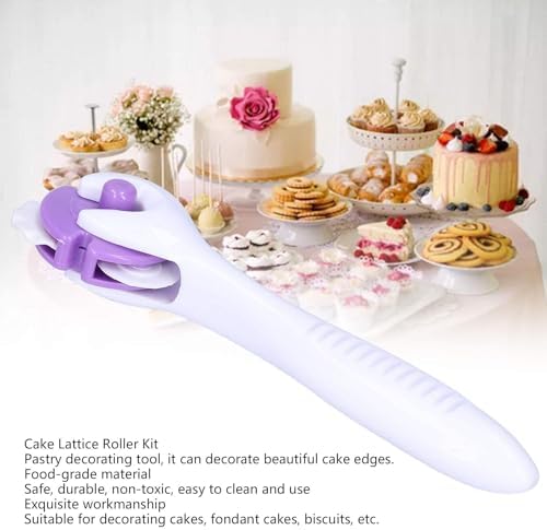 HERCHR Pastry Wheel Cutter Set Stainless Steel for Pie Cookies More