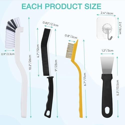 Tedmax Crevice Cleaning Brush Set for DeepCLEANS in Your Home