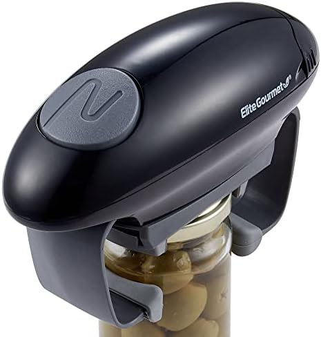Elite Gourmet EJO800 High Power Torque Automatic Jar Opener BlackGray