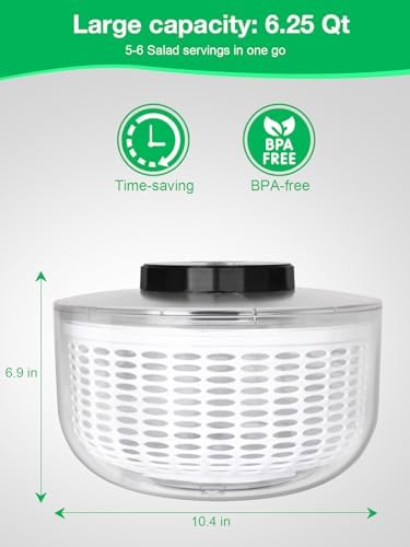 Fast Powerful Electric Salad Spinner