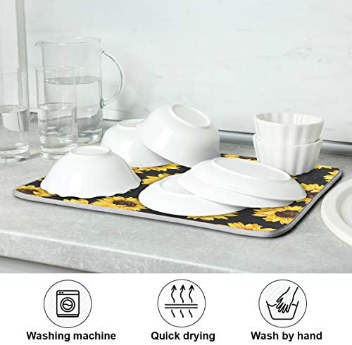 Sturdy Premium Microfiber Dish Drying Mat