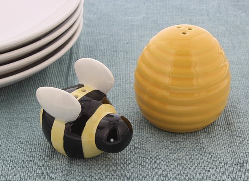 Beehive Salt Pepper Shaker Set Bee