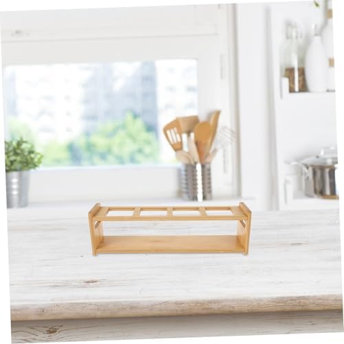 Wooden Seasoning Bottle Storage Rack