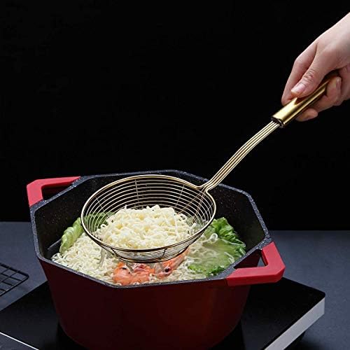 Gold Strainer - Stainless Steel Ti-Plated Kitchen Skimmer