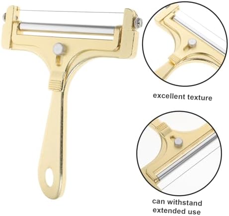 Golden Aluminum Alloy Cheese Slicer for Cream Cheese Butter