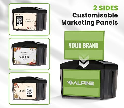 Durable Commercial Napkin Disposers for Restaurants - Black