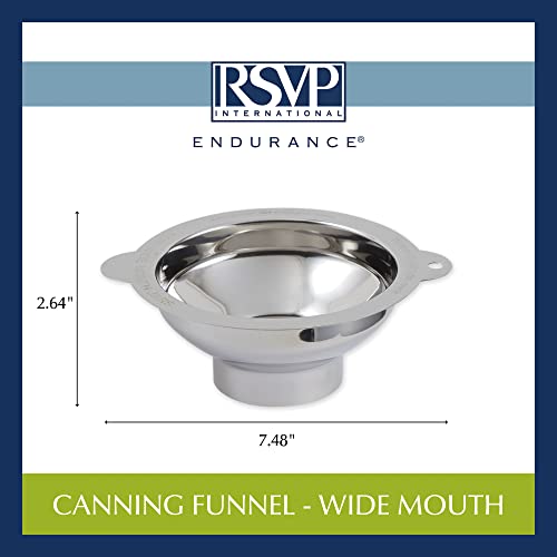 RSVP International Endurance Canning Funnel 188 Stainless Steel
