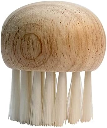 Cuisinox Ergonomic Bamboo Mushroom Brush for Kitchen Cleaning