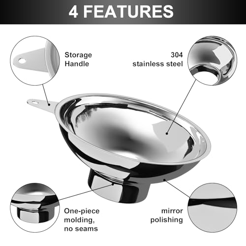 High-Quality Stainless Steel Canning Funnel for Mason Jars