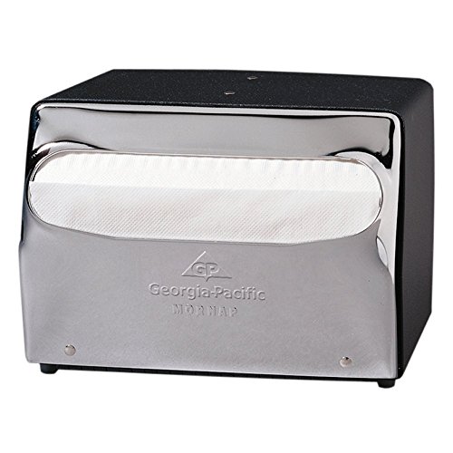 Durable and Stylish Full-Fold Napkin Dispenser by Georgia-Pacific Chrome Finish