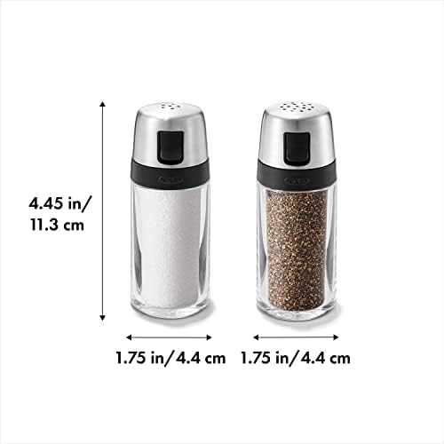 OXO Shaker Set Clear Stainless Steel
