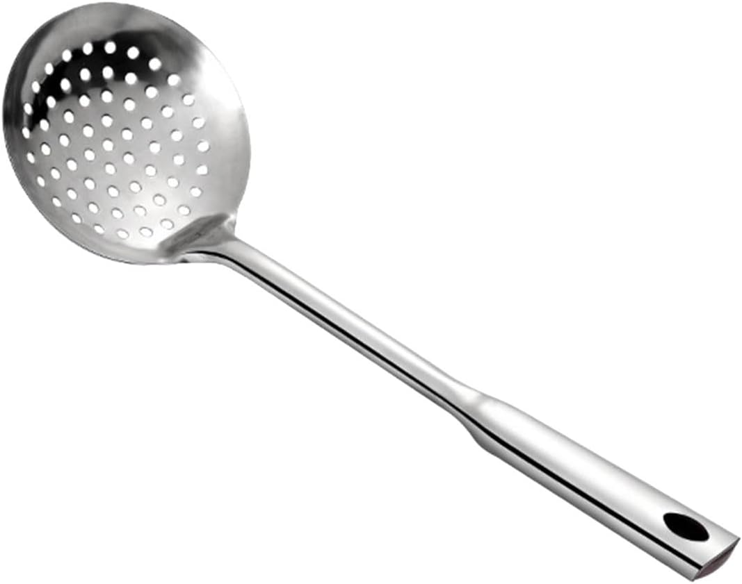 Premium Stainless Steel Strainer Long Handle Durable Kitchen Tool for Nonstick Cookware