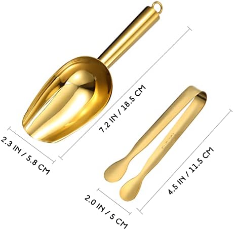 Stainless Steel Ice Tongs for Freezer and Bar Use
