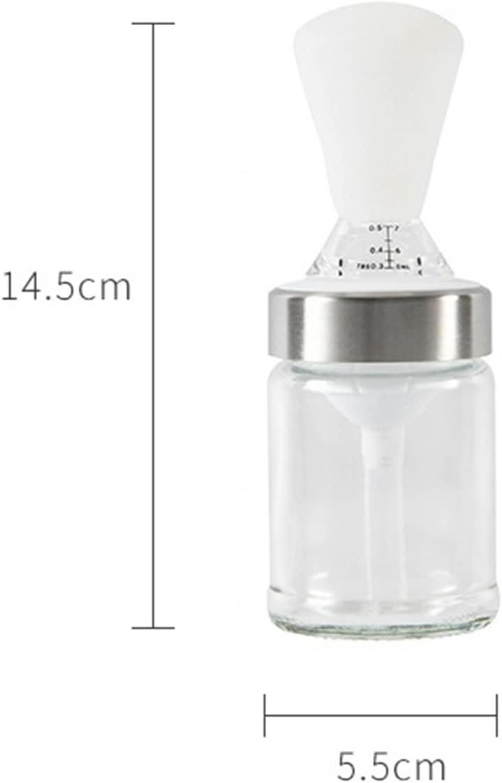VolksRose Glass Oil Bottle with Silicone Oil Brush 160ml Easy Dispenser BBQdetector