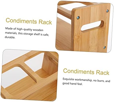 FELTECHELECTR Durable 500ml Condiment Holder No Burrs Kitchen Organizer