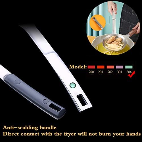 Heavy-Duty 145 Stainless Steel Skimmer Spoon for Cooking Frying